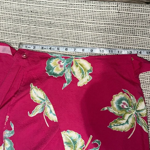 FAHERTY pacifica seersucker wrap skirt in orchid blossom XS - Picture 10 of 11